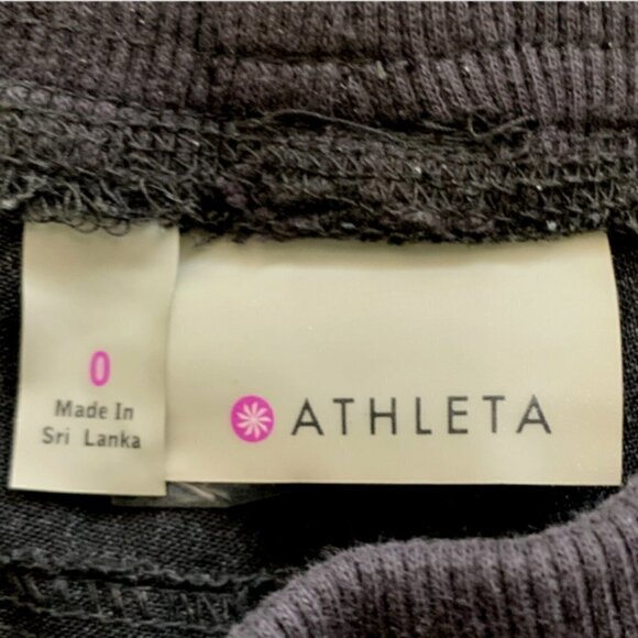 Athleta Wool City Joggers Black-Heather Sz 0 #35C - Picture 8 of 11
